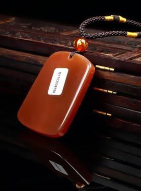 红玛瑙麒麟吊坠男女玉石项链