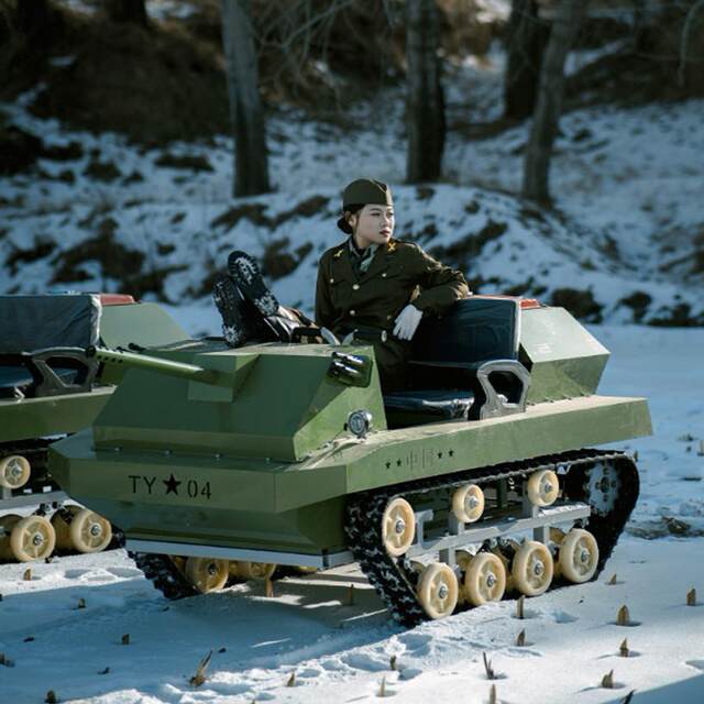 All-terrain double amusement tank adult snow tank motorcycle off-road ATV track kart
