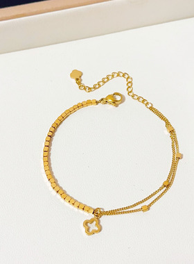 简约双层碎银几两手链简约百搭