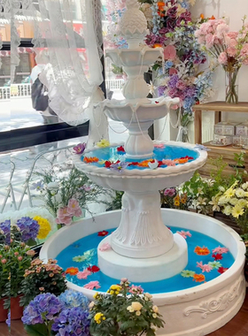 花园庭院阳台装饰流水水景鱼池