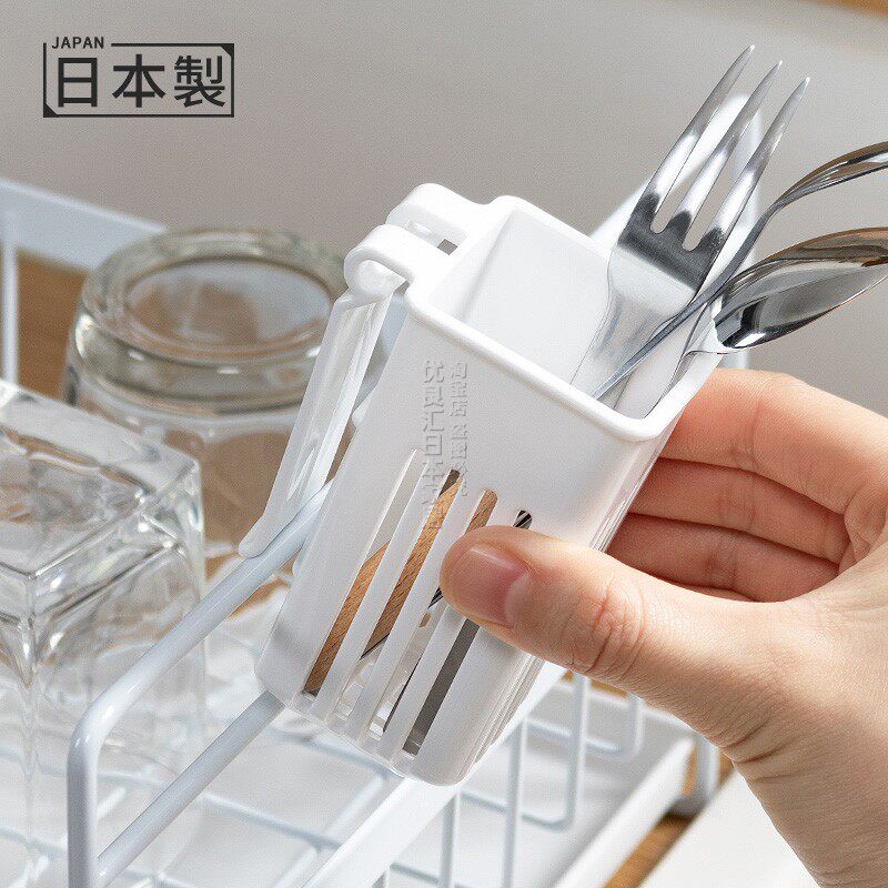 Japan imported tableware spoon and chopstick storage rack drain chopstick barrel