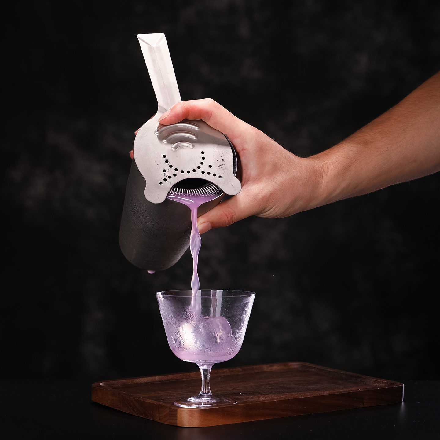 酒吧传奇不锈钢滤冰器鸡尾酒过滤器隔冰器调酒工具摇酒器Strainer - 图2