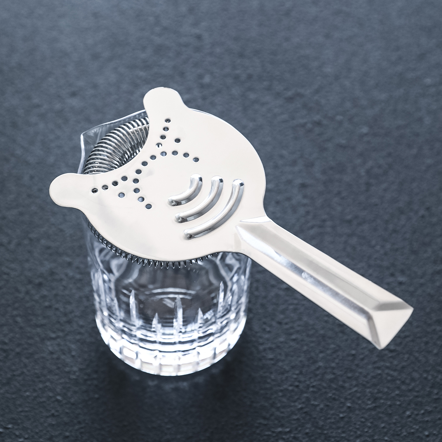 酒吧传奇不锈钢滤冰器鸡尾酒过滤器隔冰器调酒工具摇酒器Strainer - 图1