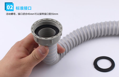 厨房双槽洗菜盆下水管不锈钢水槽垃圾处理器双接头连接管排水配件 - 图0