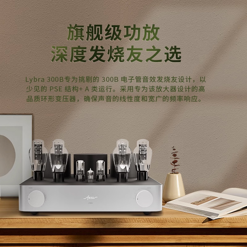 Fezz斐驰 Lybra 300B 电子管家用HIFI胆机功放合并式功率放大器 - 图3