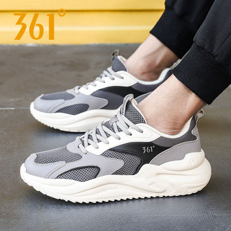 361男鞋跑步鞋2025冬季新款运动鞋男款网鞋薄款网面透气休闲鞋子,淘宝优惠券,粉丝福利购,淘宝优惠卷