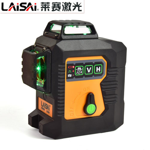 莱赛水平仪12线8线LSG6666激光平水仪贴墙LD蓝绿光打点高精度细线 - 图0