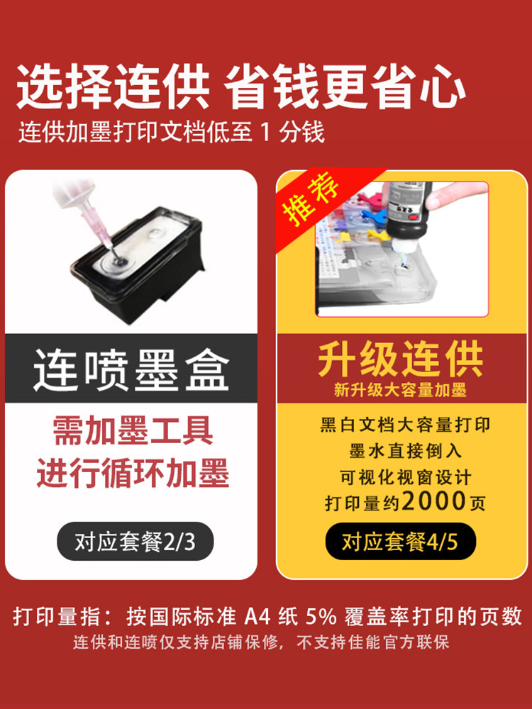 佳能ts5380彩色打印机复印a4复印机 爱惠佳办公喷墨多功能一体机