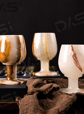 进口玉石花器装饰摆件