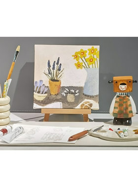 现代轻奢儿童房绘画桌面摆件