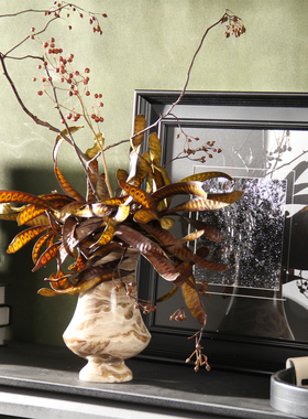 侘寂风意式轻奢陶瓷茶具托盘