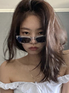 gm蹦迪透明小框韩版太阳镜