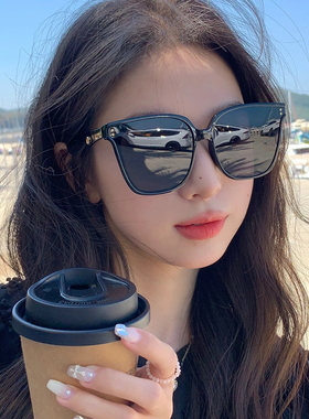 偏光方框韩系时尚女防晒大脸显瘦