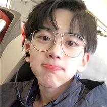 Near-view eye mirror male tide gold silk side eyes frame mirror frame anti-blue light radiation large frame flat light mirror mens large face decoration