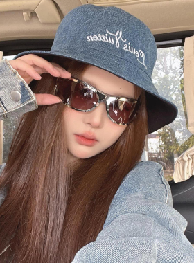 欧美轻奢曲面墨镜女款2025新款高级感防风眼镜y2k辣妹大框太阳镜