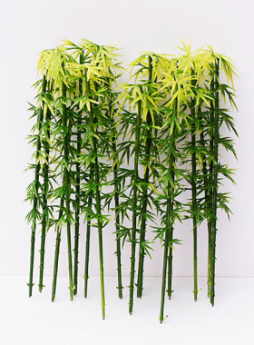 【嘛喳】仿真竹模型材料熊猫沙盘微景观盆景室内DIY造景装饰配件