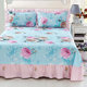 Pure cotton bed sheet single piece 100 cotton summer double 1.5 meter household ladies with lace summer floral quilt
