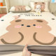 Cartoon ice silk mat and fitted sheet three-piece set 2026 new summer mat machine washable student single air-conditioned soft mat