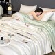Ice silk summer quilt complete set student thin quilt double summer cool quilt machine washable air-conditioned quilt core four-piece set