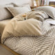 Pure cotton brushed quilt cover single piece 150 200 230 thickened quilt cover cotton bed sheet four-piece set student dormitory 3