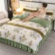 Milk velvet quilt core removable and washable four-piece winter thickened quilt complete set complete set of coral velvet winter quilt