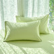 Simple solid color cotton bed four-piece set pure cotton 2026 new bed sheet quilt cover dormitory fitted sheet student three-piece set
