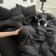 Quilt cover, quilt, four-piece bed set, quilt core, pillow core, seven-piece dormitory bed, single six-piece bedding set