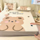 Cartoon ice silk mat and fitted sheet three-piece set 2026 new summer mat machine washable student single air-conditioned soft mat