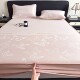 High-end PE cooling jacquard ice silk mat bed sheet summer air-conditioned soft mat three-piece set machine washable dormitory sheets