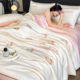 Summer cool ice silk summer cool quilt four-piece dormitory air-conditioned quilt core single and double summer quilt thin quilt machine washable