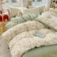 Pure cotton bed four-piece set cartoon small fresh cotton quilt cover student dormitory bed sheet three-piece fitted sheet set