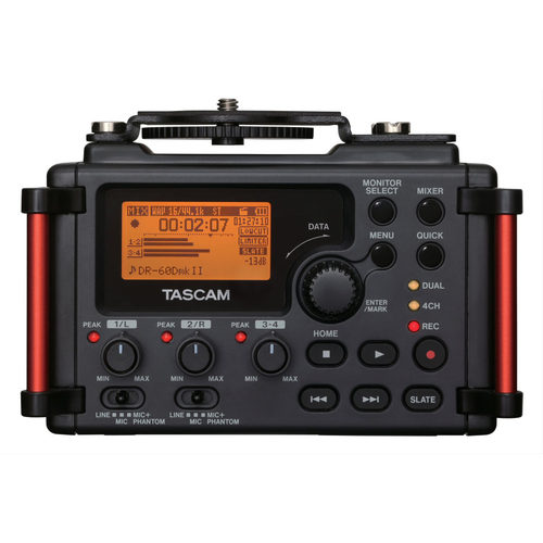 达斯冠TASCAM DR-60D MKⅡ单反专业录音机便携多轨四轨混音22dv - 图0