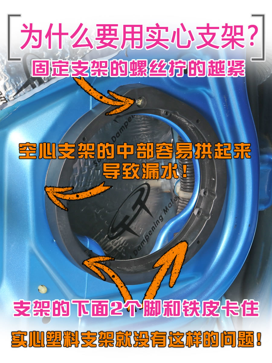 适用本田英仕派汽车音响改装专用固定车门低音6.5寸喇叭垫圈支架-图1