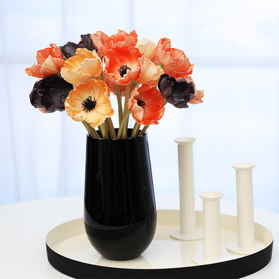 虞美人仿真花假花客厅装饰花假话花北欧花摆件罂粟花塑料花花束 虎窝淘