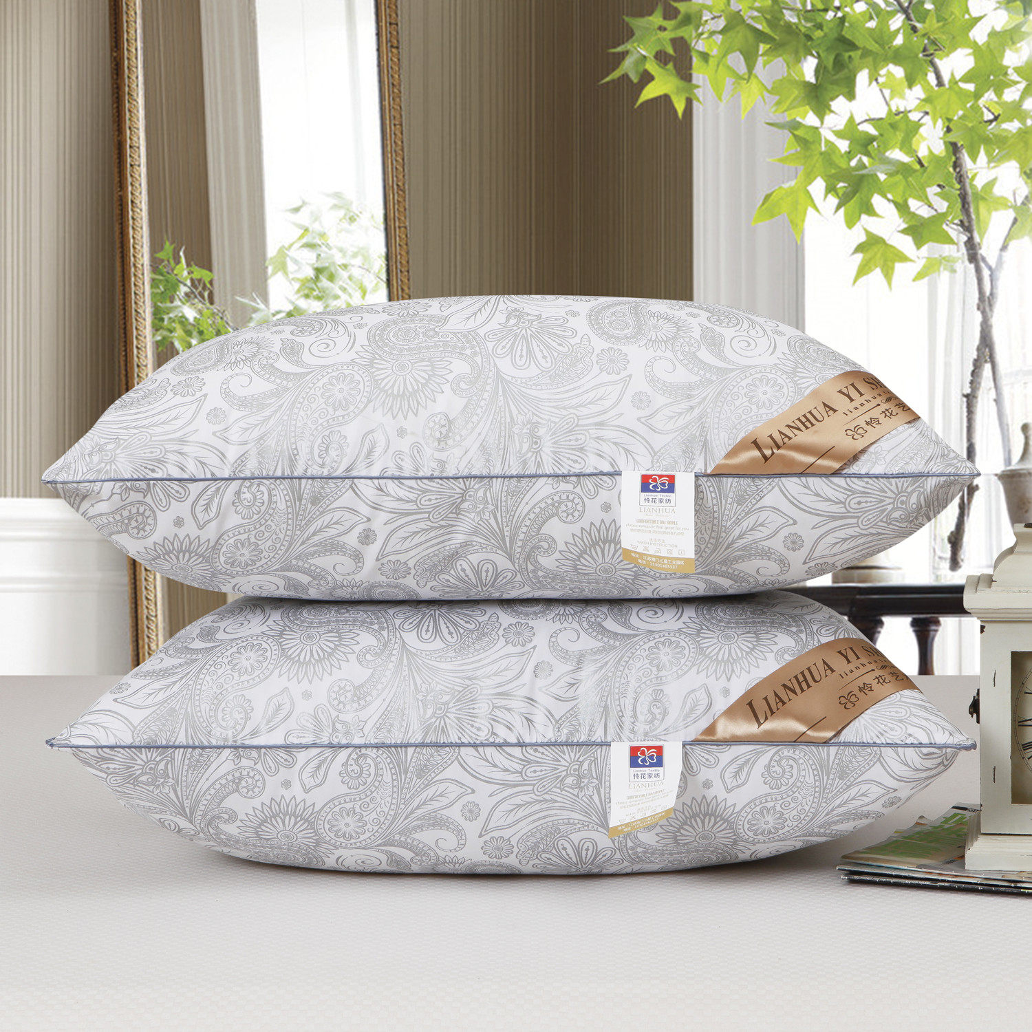 枕芯枕头一对全棉记忆保健护颈羽丝绒可水洗单人成人枕心超柔包邮,淘宝优惠券,粉丝福利购,淘宝优惠卷