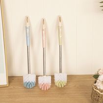 Plus Coarse Rod Long Handle Toilet Brush Suit Bathroom Wash Toilet Brush Toilet Stainless Steel Cleaning Brush Clean Toilet Brush Brush