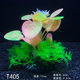 Aquatic plants, goldfish tank, plastic flower ornaments and small ornaments for landscaping