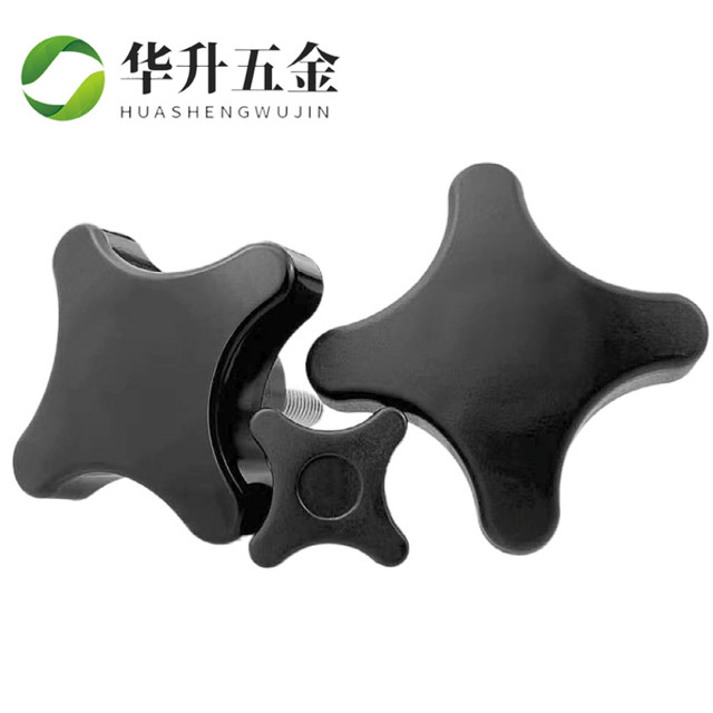 Four corner handle knob plastic hand screw m5m6m8