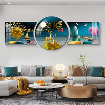 Modern Light Lavish Living Room Decoration Painting Sofa Background Wall Hanging Painting Upscale Atmosphere Fresco Wall New Triplex Wall Painting