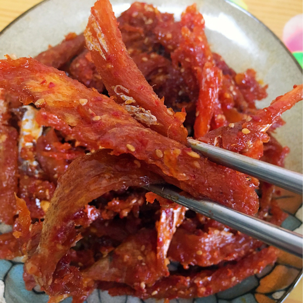 朝鲜族特色自拌明太鱼丝香甜辣明太鱼干500g韩国零食下饭菜咸菜 悠美时尚