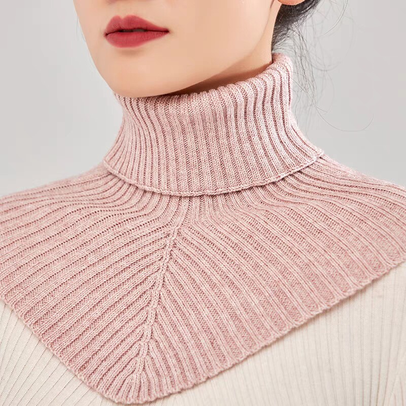 秋冬羊绒高领脖套女假领子针织羊毛围脖围巾三角巾护颈披肩假衣领,淘宝优惠券,粉丝福利购,淘宝优惠卷