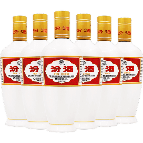 山西杏花村汾酒53度出口白瓷瓶汾酒500ml*6瓶 清香型国产白酒 - 图3
