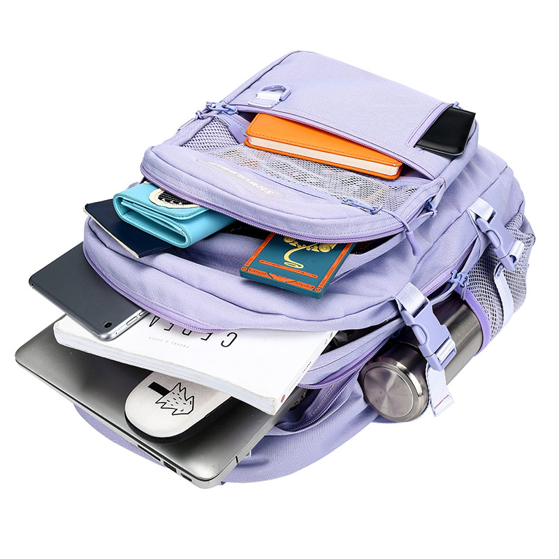 优胜者女2020新款学生简约电脑包 优胜者箱包双肩背包