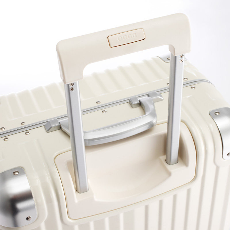 occa纯pc万向轮女铝合金包角拉杆箱 occa旅行箱