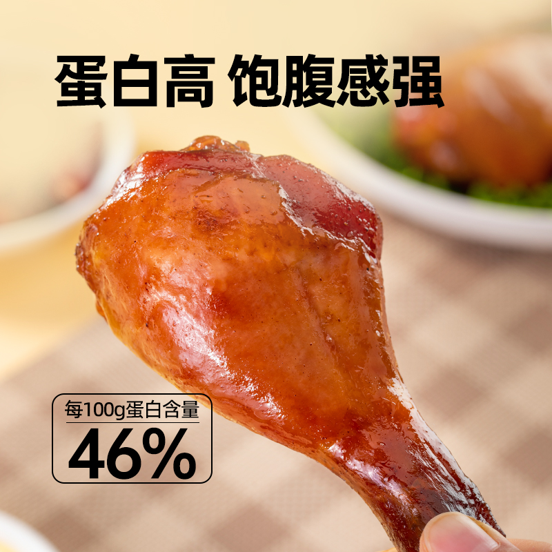 周家口五香大鸡腿透明包装爱辣香辣肉类零食休闲熟食小吃儿童小孩