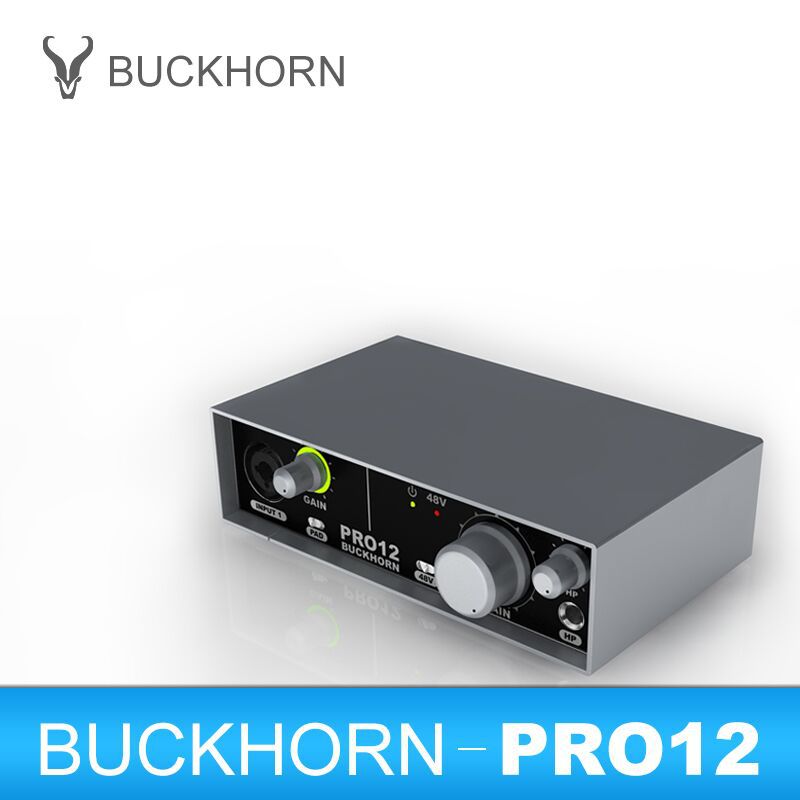 Buckhorn/跳羚PRO12外置声卡套装USB电脑录音K歌喊麦手机直播ASIO - 图0