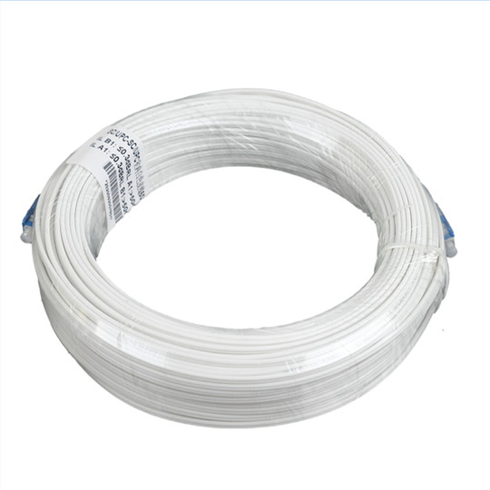 室内皮线光纤跳线1芯带头皮线家用装修预埋室内入户网线光纤成品30米40米80米100米移动电信联通光纤入户线