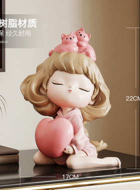 卡通可爱女孩存钱罐摆件