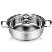 304 stainless steel stockpot induction cookpot pan with cooking pot household gas universal hot pot pan