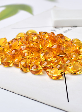 黄水晶元宝摆件小元宝琉璃大号金元宝招财聚宝盆碎石装饰乔迁礼品